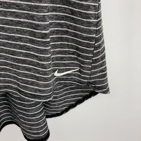 Nike Swim Racerback Cover-Up Dress Womens Small Gray White Stripe Scoop Neck - Picture 4 of 14